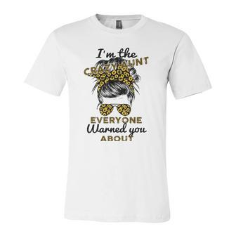 Auntie Im The Crazy Aunt Everyone Warned You About Jersey T-Shirt | Mazezy