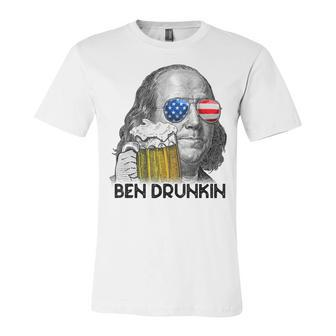 Ben Drankin Drunking Funny 4Th Of July Beer Men Woman V3 Unisex Jersey Short Sleeve Crewneck Tshirt - Seseable