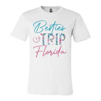 Besties Trip Florida Vacation Matching Best Friend Jersey T-Shirt | Mazezy