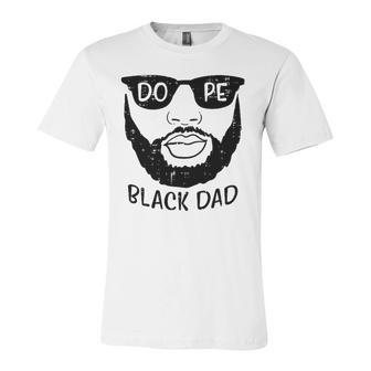 Black Dad Beard African History Pride Blm Daddy Papa Jersey T-Shirt | Mazezy UK