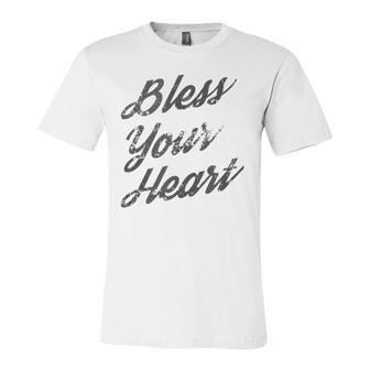 Bless Your Heart Dark Jersey T-Shirt | Mazezy