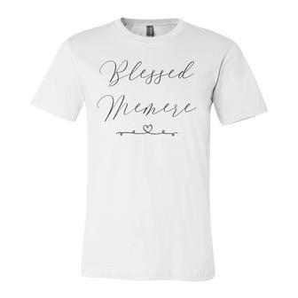 Blessed Memere Grandmother Grandma Life Jersey T-Shirt | Mazezy