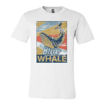 Blue Whale Animal Sea Zookeeper Idea Jersey T-Shirt | Mazezy