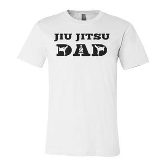 Brazilian Jiu Jitsu Dad Fighter Dad Jersey T-Shirt | Mazezy