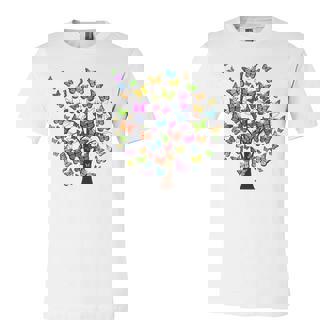 Butterflies On Tree For Butterfly Lovers Jersey T-Shirt | Mazezy