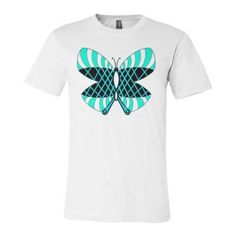 Butterfly Blue Dream Animal Lover Jersey T-Shirt | Mazezy
