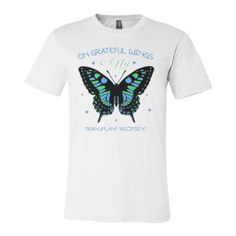 Butterfly On Grateful Wings I Fly Transplant Recipient Jersey T-Shirt | Mazezy