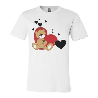 Cartoon Animal Happy Loving Teddy Bear Unisex Jersey Short Sleeve Crewneck Tshirt | Favorety CA