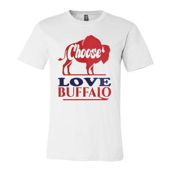 Choose Love Buffalo Pray For Stop Hate Jersey T-Shirt | Mazezy