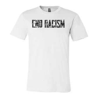 Civil Rights End Racism Protestor Anti-Racist Jersey T-Shirt | Mazezy