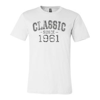 Classic Since 1961 Vintage Style Born In 1961 Birthday Jersey T-Shirt | Mazezy