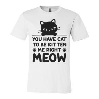 Cute Cat Lover Youve Got To Be Kitten Me Unisex Jersey Short Sleeve Crewneck Tshirt | Favorety