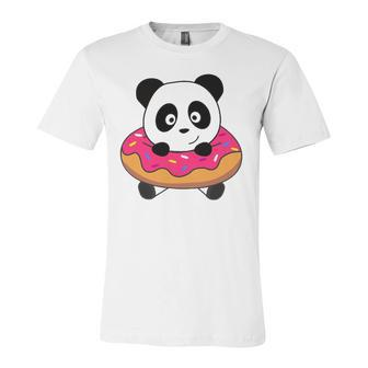 Cute Panda Bear Pandas Donut Sprinkles Jersey T-Shirt | Mazezy