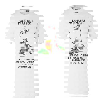 Dada Grandpa Gift Dadasaurus Like A Normal Grandpa But More Awesome Unisex Jersey Short Sleeve Crewneck Tshirt - Seseable