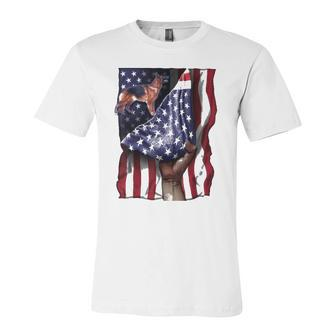 Day Of Independence Us Flag German Shepherd Dog Jersey T-Shirt | Mazezy