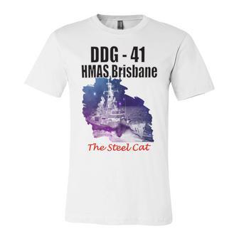 Ddg - 41 Hmas Brisbane Unisex Jersey Short Sleeve Crewneck Tshirt | Favorety CA