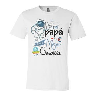 Dia Del Padre Divertido El Mejor Papa De La Galaxia Jersey T-Shirt | Mazezy