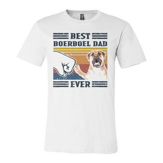 Dog Vintage Best Boerboel Dad Ever Fathers Day Jersey T-Shirt | Mazezy