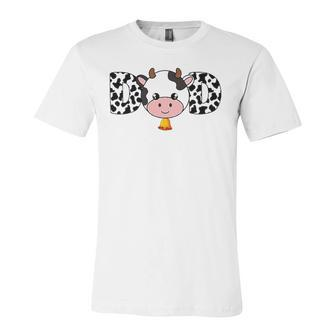 Father Cow Dad Farming Birthday Matching Jersey T-Shirt | Mazezy