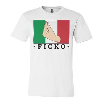 Ficko Italian Hand Sign Unisex Jersey Short Sleeve Crewneck Tshirt | Favorety