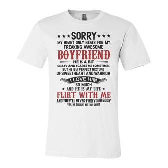 Freaking Awesome Boyfriend V2 Unisex Jersey Short Sleeve Crewneck Tshirt | Favorety UK