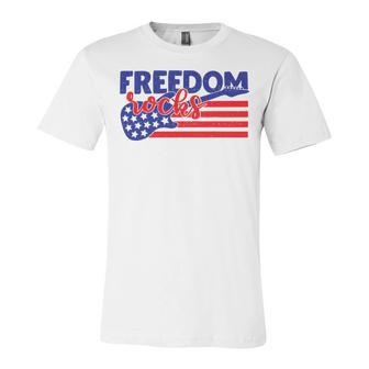 Freedom Rocks Musician Guitarist 721 Shirt Unisex Jersey Short Sleeve Crewneck Tshirt | Favorety CA