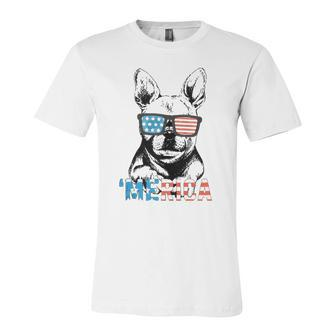 Frenchie Merica Boys Girls Dog Lover 4Th July Jersey T-Shirt