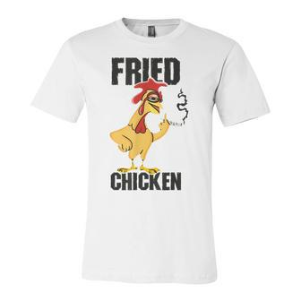 Fried Chicken Drumstick Nuggets Wings Breadcrumbs V2 Unisex Jersey Short Sleeve Crewneck Tshirt - Seseable