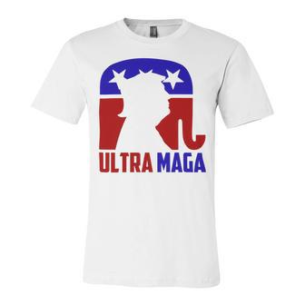 Funny Ultra Maga Gift For Americans Trump Biden Lover Unisex Jersey Short Sleeve Crewneck Tshirt | Favorety UK