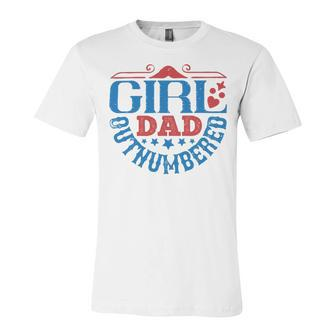 Girl Dad Outnumbered Unisex Jersey Short Sleeve Crewneck Tshirt - Monsterry DE