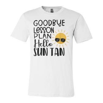 Good Bye School Hello Summer Unisex Jersey Short Sleeve Crewneck Tshirt | Favorety