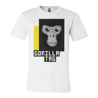 Gorilla Tag Pfp Maker Gorilla Tag Yellow Unisex Jersey Short Sleeve Crewneck Tshirt | Favorety DE