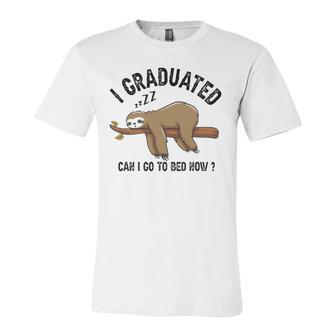I Graduated Can I Go To Bed Now Jersey T-Shirt | Mazezy