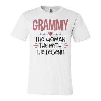 Grammy Grandma Gift Grammy The Woman The Myth The Legend Unisex Jersey Short Sleeve Crewneck Tshirt - Seseable