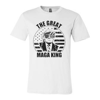 The Great Maga King The Return Of The Ultra Maga King Donald Trump Jersey T-Shirt | Mazezy