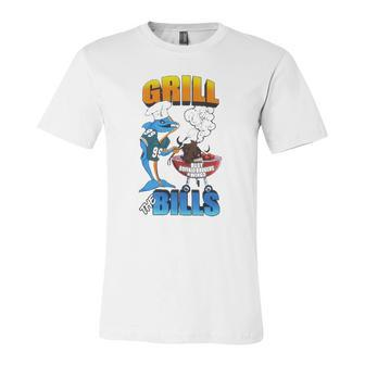 Grill The Bills Dolphin Chef Best Buffalo Burgers And Wings Jersey T-Shirt | Mazezy