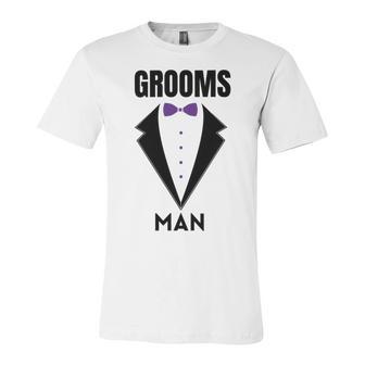 Groomsman Grooms Squad Stag Party Friends Themed Unisex Jersey Short Sleeve Crewneck Tshirt | Favorety