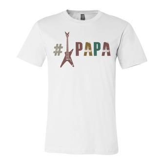 Guitar Papa Unisex Jersey Short Sleeve Crewneck Tshirt | Favorety UK