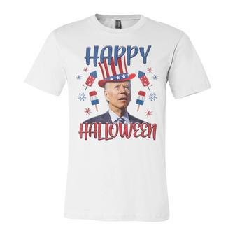 Halloween Funny Happy 4Th Of July Anti Joe Biden Men Women Unisex Jersey Short Sleeve Crewneck Tshirt - Seseable