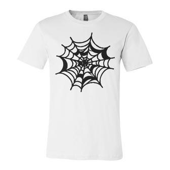 Halloween Spider Web Pattern Unisex Jersey Short Sleeve Crewneck Tshirt | Favorety DE