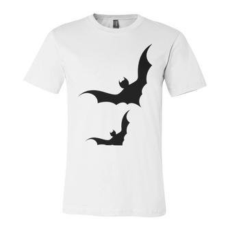 Halloween Two Bats Pattern Unisex Jersey Short Sleeve Crewneck Tshirt | Favorety AU