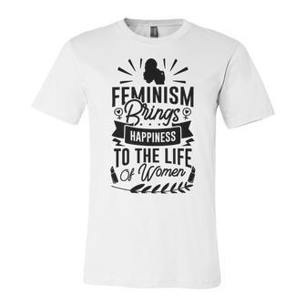 Happy Feminist Unisex Jersey Short Sleeve Crewneck Tshirt | Favorety UK