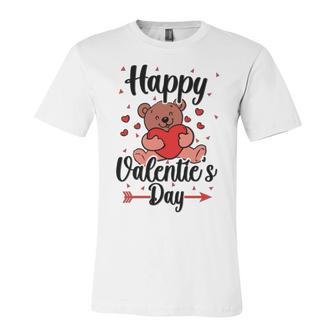 Happy Valentines Day V3 Unisex Jersey Short Sleeve Crewneck Tshirt | Favorety