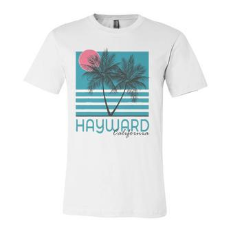 Hayward California Vintage Souvenirs Sunset Jersey T-Shirt | Mazezy