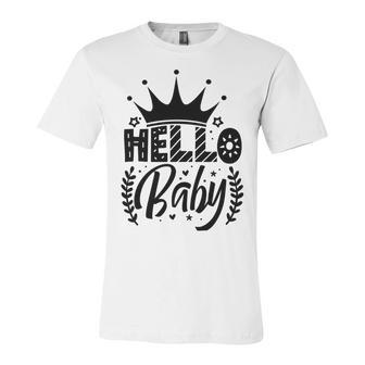 Hello Baby Graphic Design For New Coming Babys Unisex Jersey Short Sleeve Crewneck Tshirt | Favorety DE