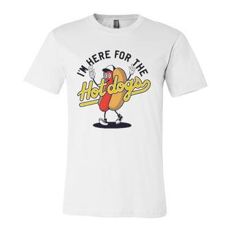 Im Here For The Hot Dogs Jersey T-Shirt | Mazezy DE