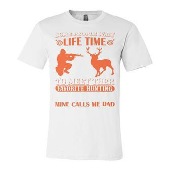 Hunting T-Shirt Hunting Shirt For Dad Grandfather 96 Unisex Jersey Short Sleeve Crewneck Tshirt - Seseable
