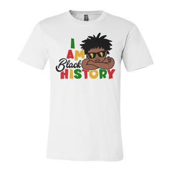 I Am Black History For Kids Boys Black History Month Unisex Jersey Short Sleeve Crewneck Tshirt | Favorety UK