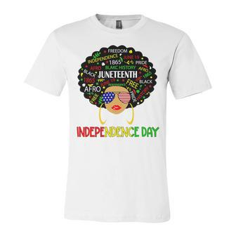 Is My Independence Day Black Women 4Th Of July Juneteenth T-Shirt Unisex Jersey Short Sleeve Crewneck Tshirt - Seseable