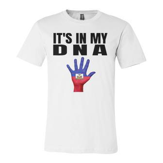Its In My Dna Haitian Flag Haitian Independence Jersey T-Shirt | Mazezy